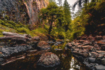 Abiqua Falls Waterfall, Oregon. USA.