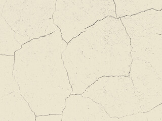 Old wall with cracked plaster. Weathered rough surface. Vintage texture is perfect for background and design.