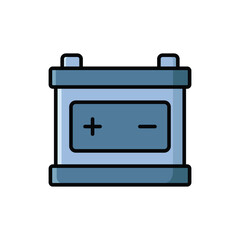 car battery icon vector design template simple and clean