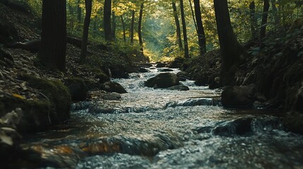 stream in the forest