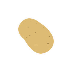 potato symbol illustration emoji vector
