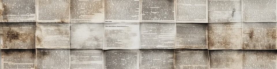 Fototapeta premium Newspaper texture background w
