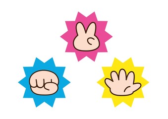 じゃんけんのアイコンセット