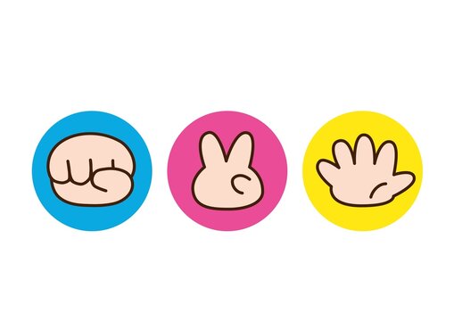 じゃんけんのアイコンセット