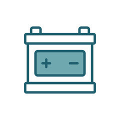 car battery icon vector design template simple and clean
