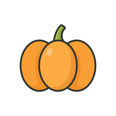 pumpkin icon vector design template simple and clean