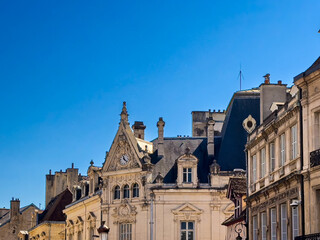 Street view of downtown Dijon, France