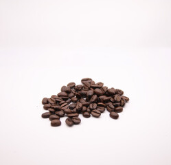 coffee beans in white background