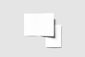 A5 Bifold Brochure Blank Mockup