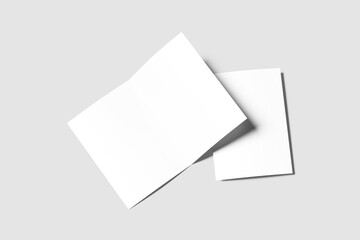 A5 Bifold Brochure Blank Mockup