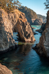 Natural Bridges, Oregon Coast, USA.