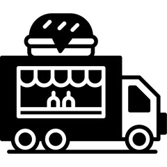 Fototapeta premium Food Truck Icon