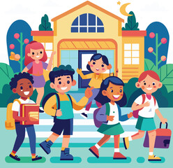 Back to School Vector design