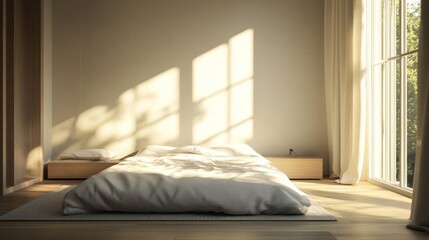 Minimalist Bedroom with Natural Light