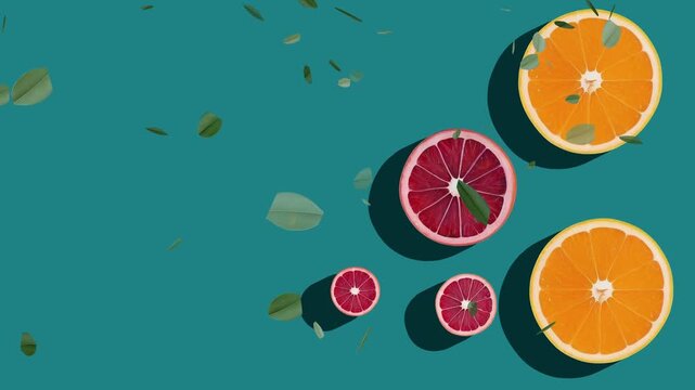 vitamin c ,Loopable orange pattern animation, orange