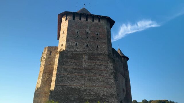 Khotyn Fortress Romanian: Cetatea Hotinului is a fortress from the 10th 18th centuries, located in the city of Ukraine. huge walls and towers on the banks of the Dniester are popular with tourists