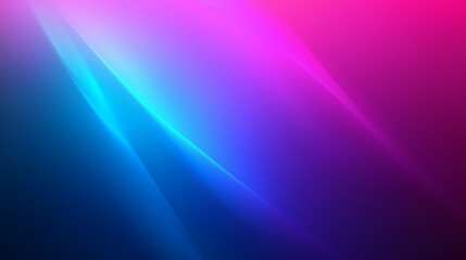 Vibrant Pink And Blue Abstract Gradient With Flowing Curves And Soft Glowing Edges