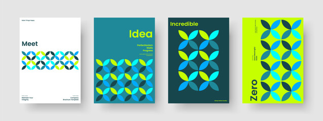 Fototapeta premium Geometric Banner Template. Isolated Brochure Layout. Creative Flyer Design. Poster. Business Presentation. Book Cover. Report. Background. Portfolio. Advertising. Newsletter. Magazine. Notebook