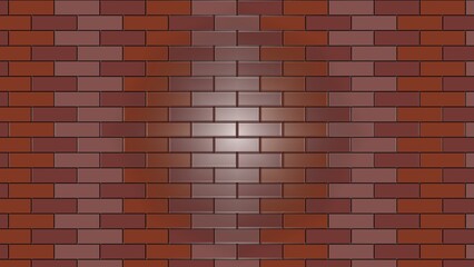 Download icon on a brown brick background. Vector illustration of a progress indicator on an isolated background.