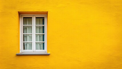 Yellow background of a window, yellow, background,window, design, bright, colorful, decor, interior, frame, view, home