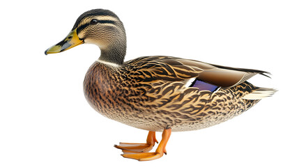 Obraz premium Photography of Detailed Mallard Duck on Plain White Background transparent png