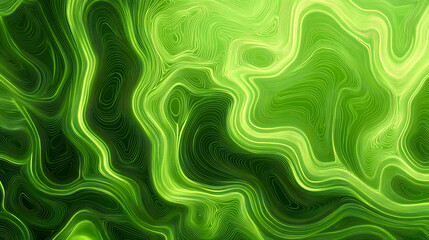 Fototapeta premium Abstract organic green lines as wallpaper background illustration