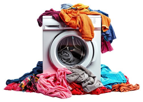 PNG Laundry chaos, transparent background