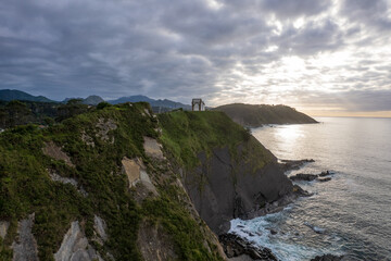 Sunrise over the Ribadesella on north of Spain