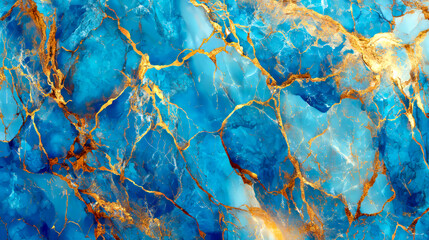 Abstract blue gold floral marble texture background a´wallpaper