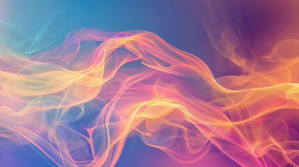 Fototapeta premium An abstract background with flowing lines and gradient colors, creating a sense of movement and depth.
