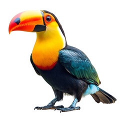 Fototapeta premium Vibrant and Colorful Toucan Bird Captured in Photography