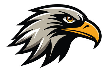  eagle head silhouette vector illustration 