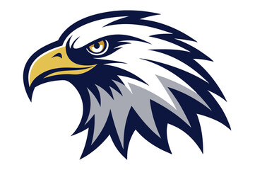  eagle head silhouette vector illustration 