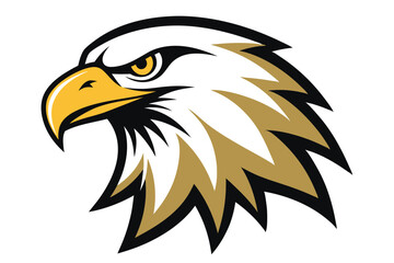  eagle head silhouette vector illustration 