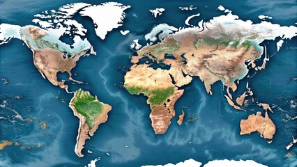 World Map with Alpha channel for Compositing, world, map,globe, earth, continents, countries, isolated,overlay