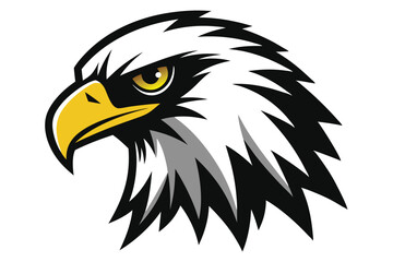  eagle head silhouette vector illustration 