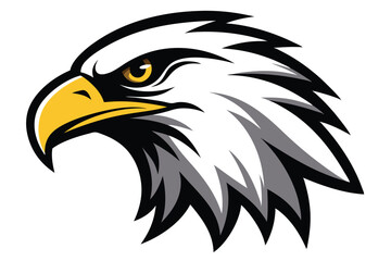  eagle head silhouette vector illustration 
