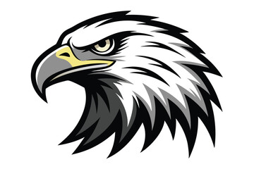  eagle head silhouette vector illustration 