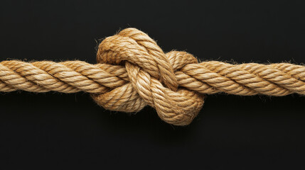 "A visually engaging illustration depicting integrated collaboration and collective effort through diverse ropes connected together. The design features multiple ropes in various colors and textures, 