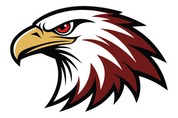  eagle head silhouette vector illustration 