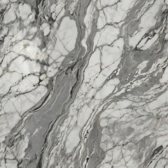 Obraz premium A smooth, glossy marble texture with delicate veining in white and gray, creating an elegant and luxurious appearance.