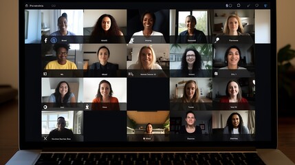 A virtual project kickoff meeting with team members discussing goals and tasks, illustrating the beginning of remote collaboration.
