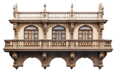 PNG Ornate historic balcony architecture