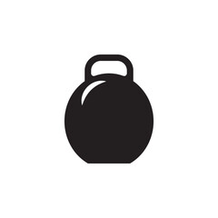 Kettlebell icon. Sport and fitness symbol on blank background.