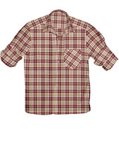 Plaid Check Men shirt organic cotton summer season.