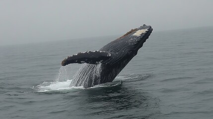 Fototapeta premium Whales in the Ocean: Majestic Marine Creatures in Their Natural Habitat