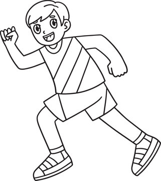 recommend clip art: Track and Field Athlete Sprinting Isolated 