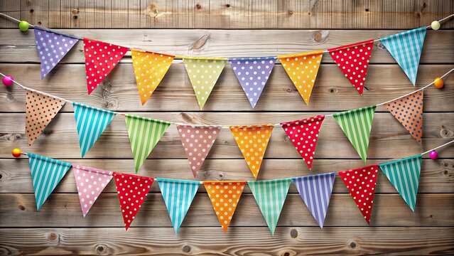 Vibrant and festive bunting decorations , celebration, party, colorful, garland, flags, hanging, festive, decoration, birthday