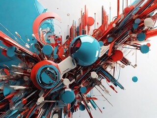 abstract background with gears