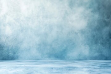 Obraz premium blur abstract soft blue studio and wall background , ai